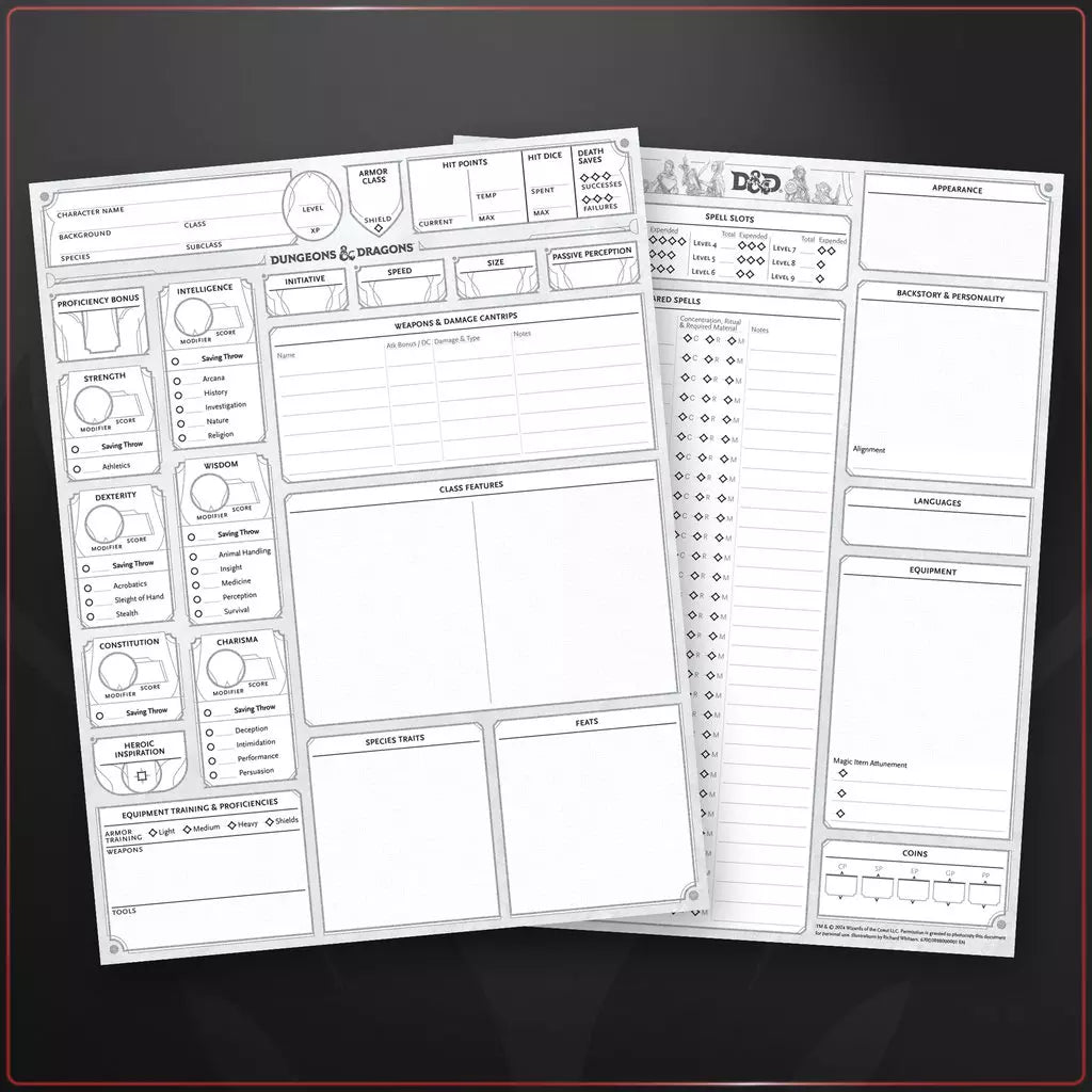 D&D Character Sheets