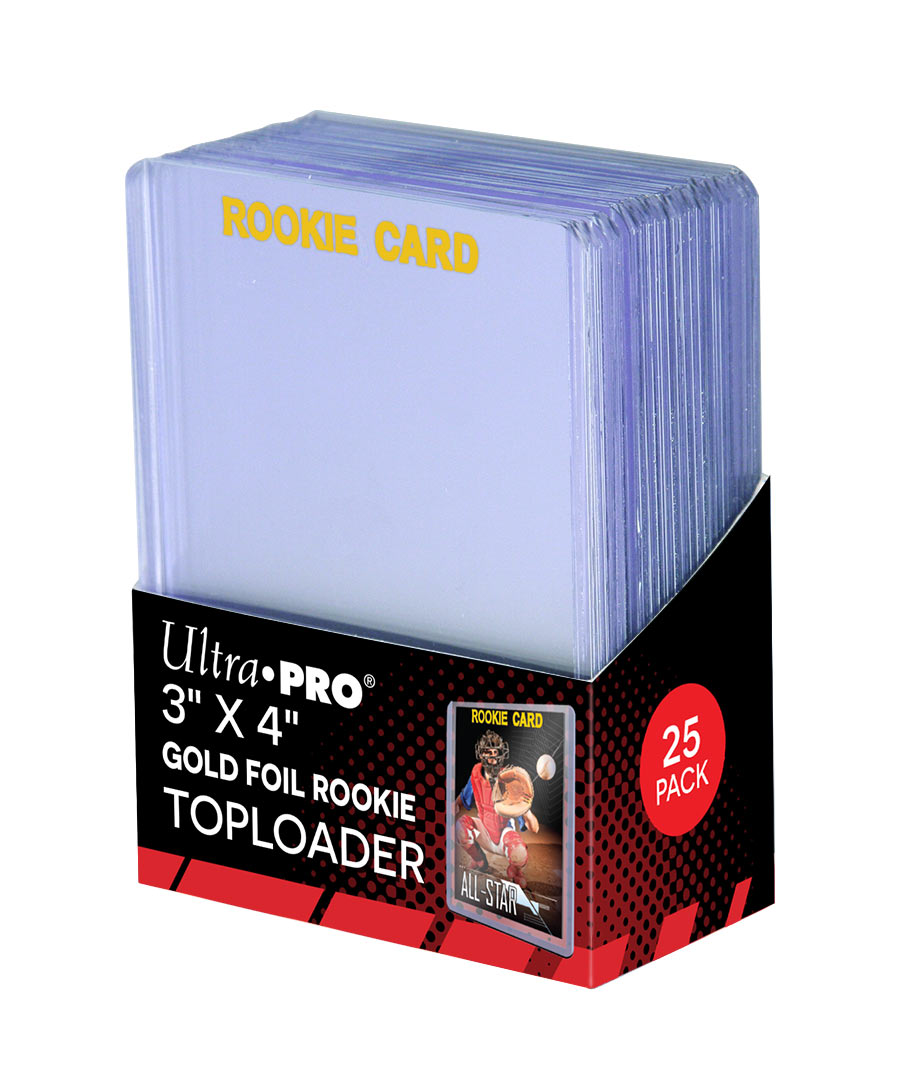Ultra PRO: Toploader - 3" x 4" (25ct - Gold Foil Rookie)